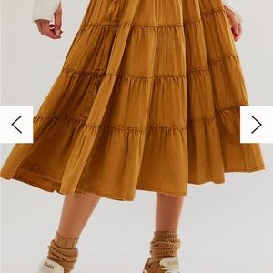 free people in full swing midi skirt